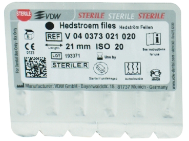 Pilníky Hedström 73/ 20 21mm sterilní 6ks.